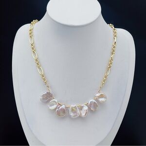 N187 Handmade Freshwater Baroque Pearl Necklace